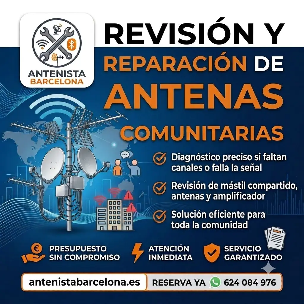 Antena comunitaria en Barcelona