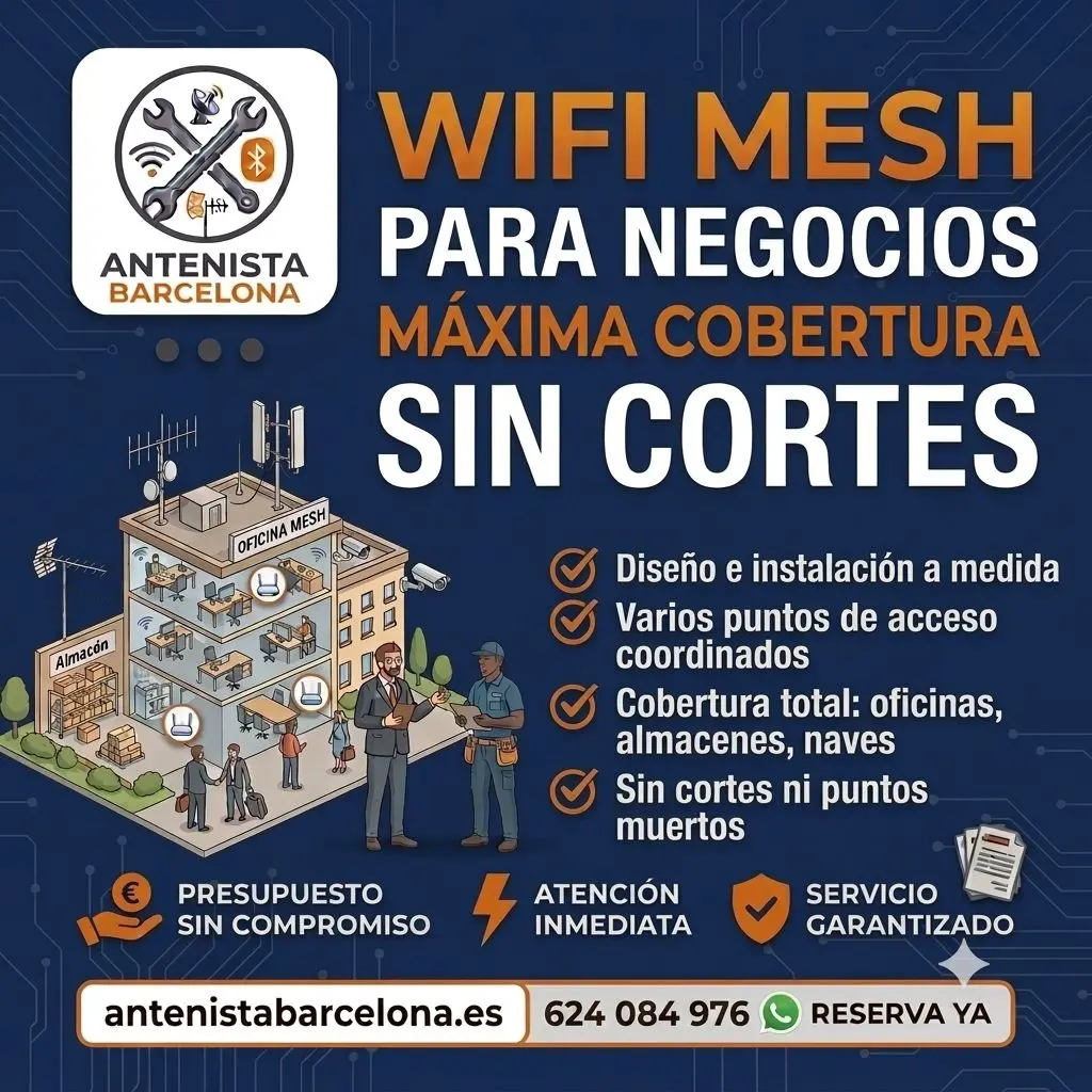 Wifi mesh negocios en Barcelona