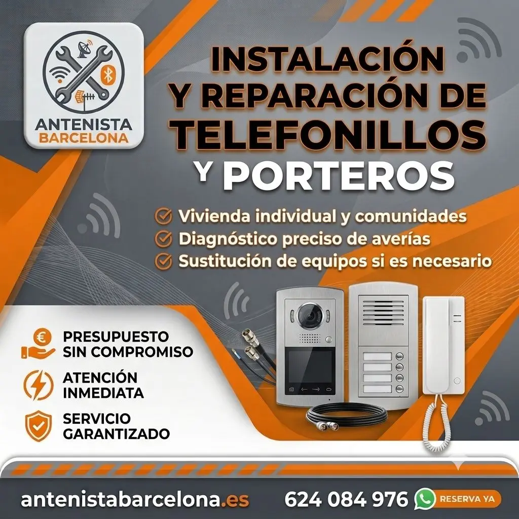 Telefonillos porteros videoporteros en Barcelona