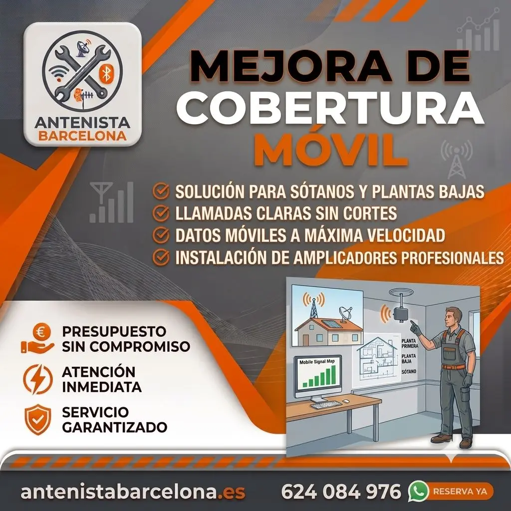 Mejora cobertura movil en Barcelona