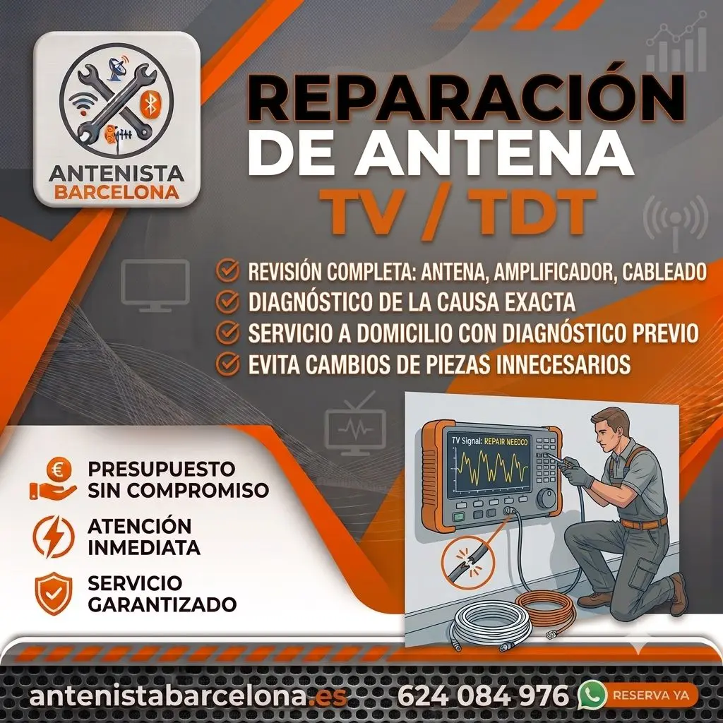 Reparacion antena tv en Barcelona